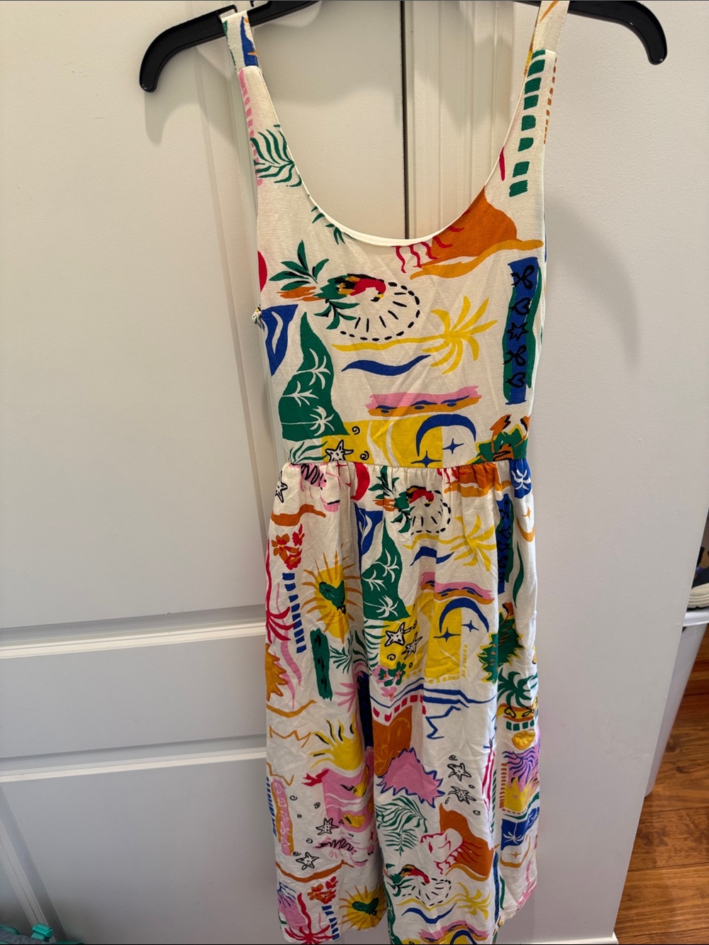 Sincerely Jules Multicolor Tropical Print Midi Dress